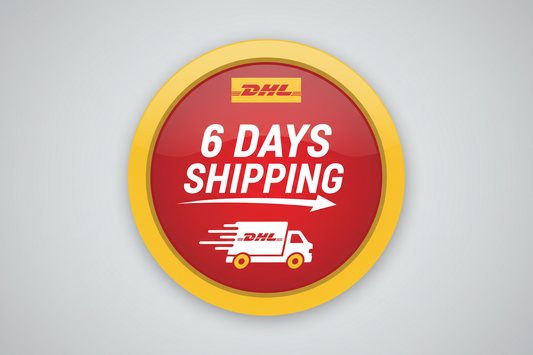 6 days shipping  dhl 